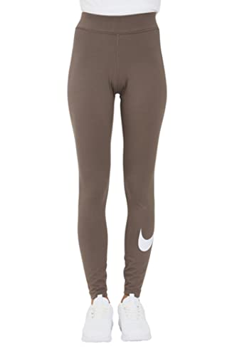 Nike Women's Sportswear Essential Leggings mit mittelhohem Bündchen und Swoosh, Ironstone/White, XS von Nike