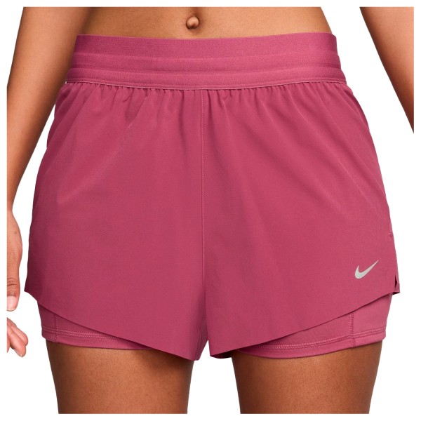 Nike - Women's Swift Dri-Fit Mid-Rise 2-In-1 Shorts - Laufshorts Gr XS rosa von Nike