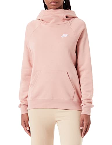 Nike Women's W NSW ESSNTL FLC FNL Hoodie Sweatshirt, Rose Whisper/White, XS von Nike