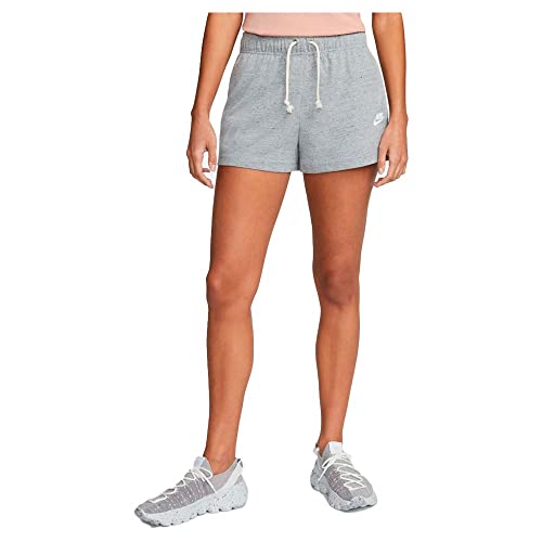 Nike Women's W NSW Gym VNTG PE Short, Dark Grey Heather/White, M Nike Women's W NSW Gym VNTG PE Short, Dark Grey Heather/White, M von Nike