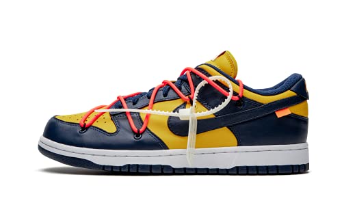 Nike X Off-White Dunk Low Leather - University Gold / Navy / White, Mehrfarbig, 48.5 EU von Nike