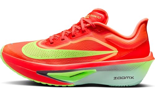 Nike Zoom Fly 6 Damen Wettkämpfe Laufschuh, Bright Crimson/Cave Purple-Lime Blast, 42 EU von Nike