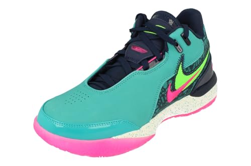 Nike Zoom Lebron NXXT GEN AMPD Herren Basketball Trainers FJ1566 Sneakers Schuhe (UK 9.5 US 10.5 EU 44.5, Dusty Cactus Green Strike 300) von Nike