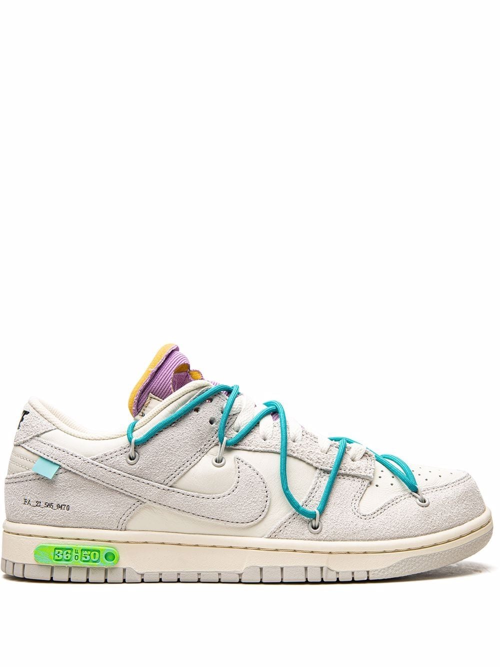 Nike X Off-White x Off-White Dunk Low Lot 36 Sneakers - Nude von Nike X Off-White