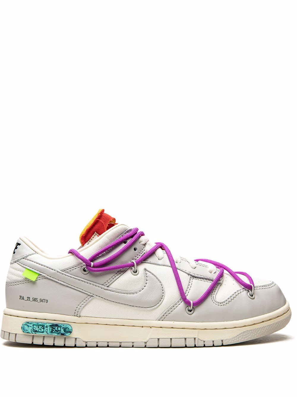 Nike X Off-White x Off-White Dunk Low Sneakers - Grau von Nike X Off-White