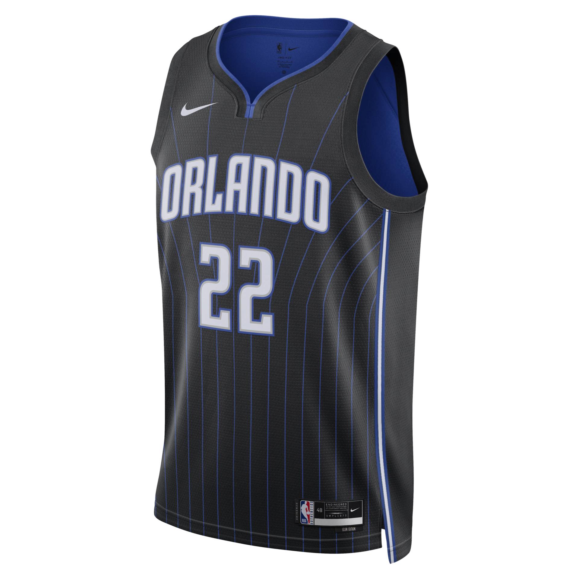 Orlando Magic Icon Edition 2022/23 Nike Dri-FIT NBA Swingman Trikot für Herren - Schwarz von Nike