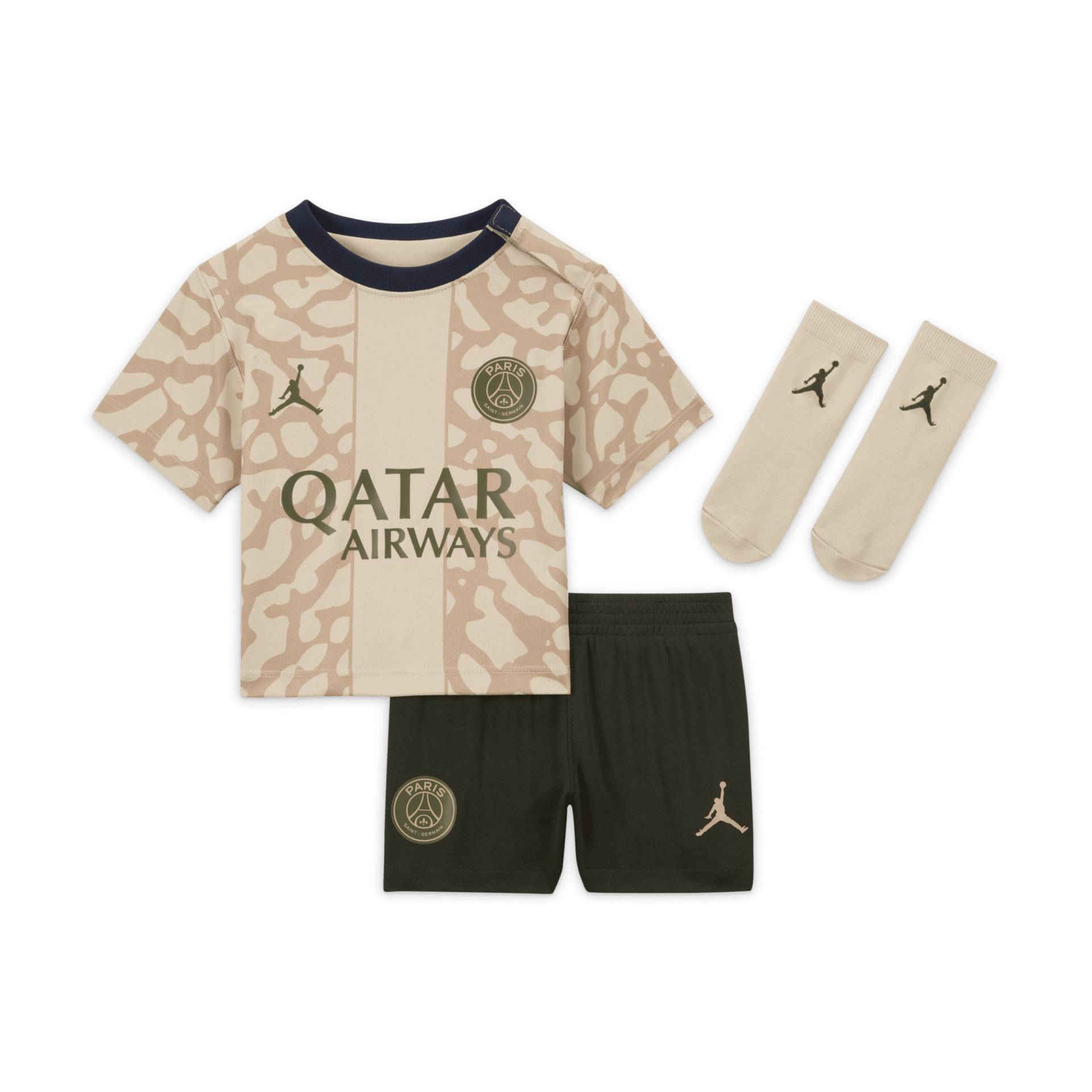 Paris Saint-Germain 2023/24 Fourth dreiteiliges Nike Fußballtrikot-Set für Babys und Kleinkinder - Braun von Nike