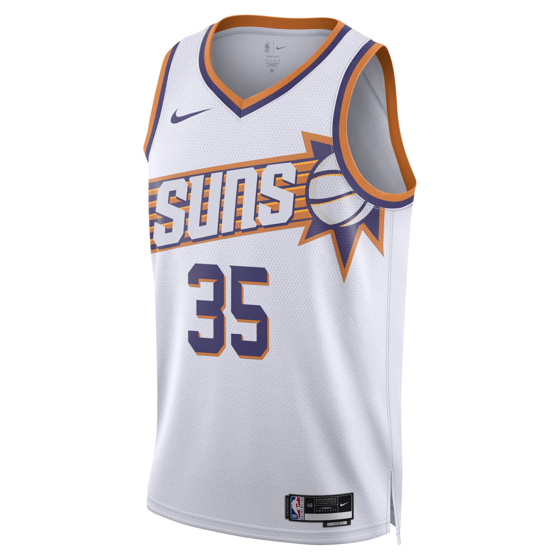 Phoenix Suns Association Edition 2023/24 Nike Dri-FIT NBA Swingman Trikot für Herren - Weiß Phoenix Suns Association Edition 2023/24 Nike Dri-FIT NBA Swingman Trikot für Herren - Weiß von Nike