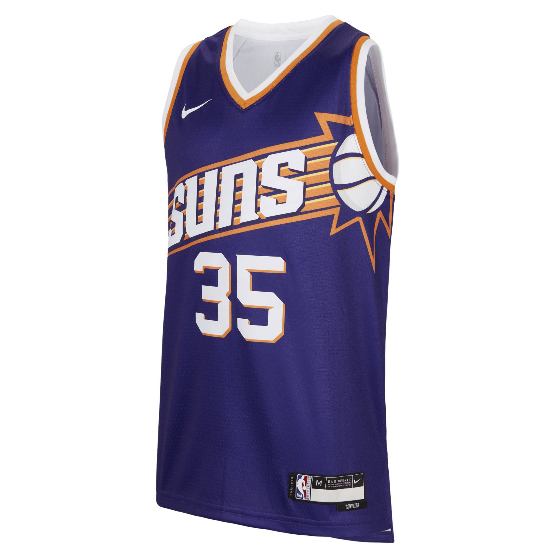 Phoenix Suns Icon Edition 2023/24 Nike Dri-FIT NBA Swingman Trikot für ältere Kinder (Jungen) - Lila von Nike