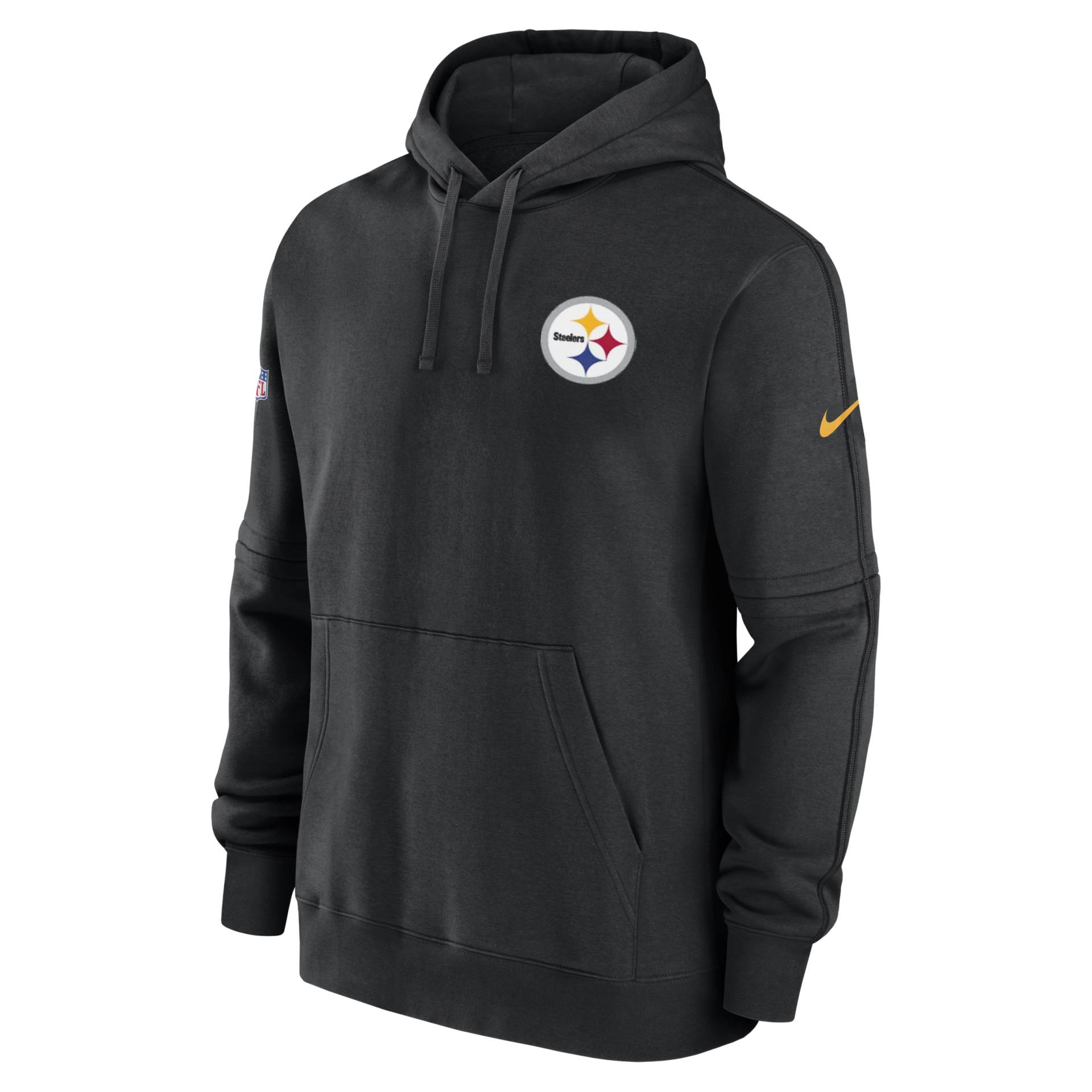 Pittsburgh Steelers Sideline Club Nike NFL Kapuzenpullover für Herren - Schwarz von Nike