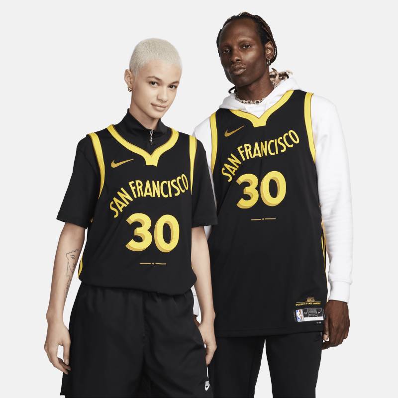Stephen Curry Golden State Warriors 2023/24 City Edition Nike Dri-FIT ADV NBA Authentic Trikot für Herren - Schwarz von Nike