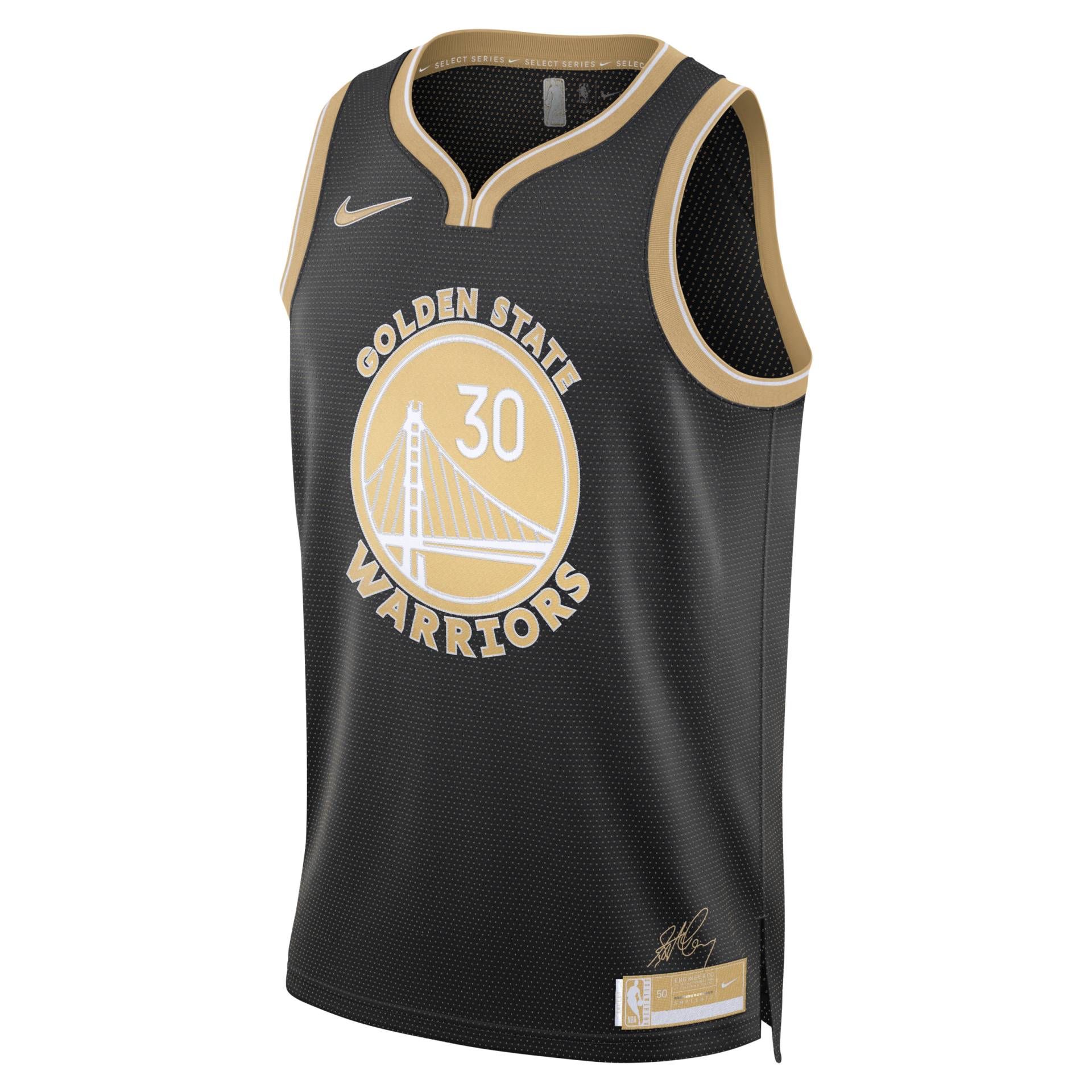 Stephen Curry Golden State Warriors 2024 Select Series Nike Dri-FIT NBA Swingman Trikot für Herren - Schwarz von Nike