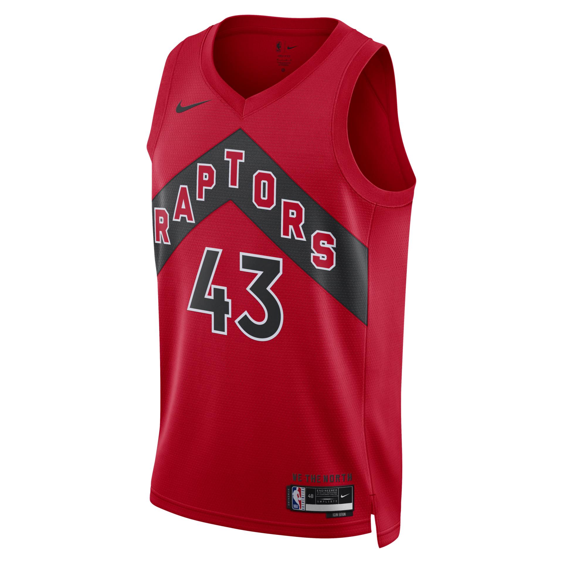 Toronto Raptors Icon Edition 2022/23 Nike Dri-FIT NBA Swingman Trikot für Herren - Rot von Nike