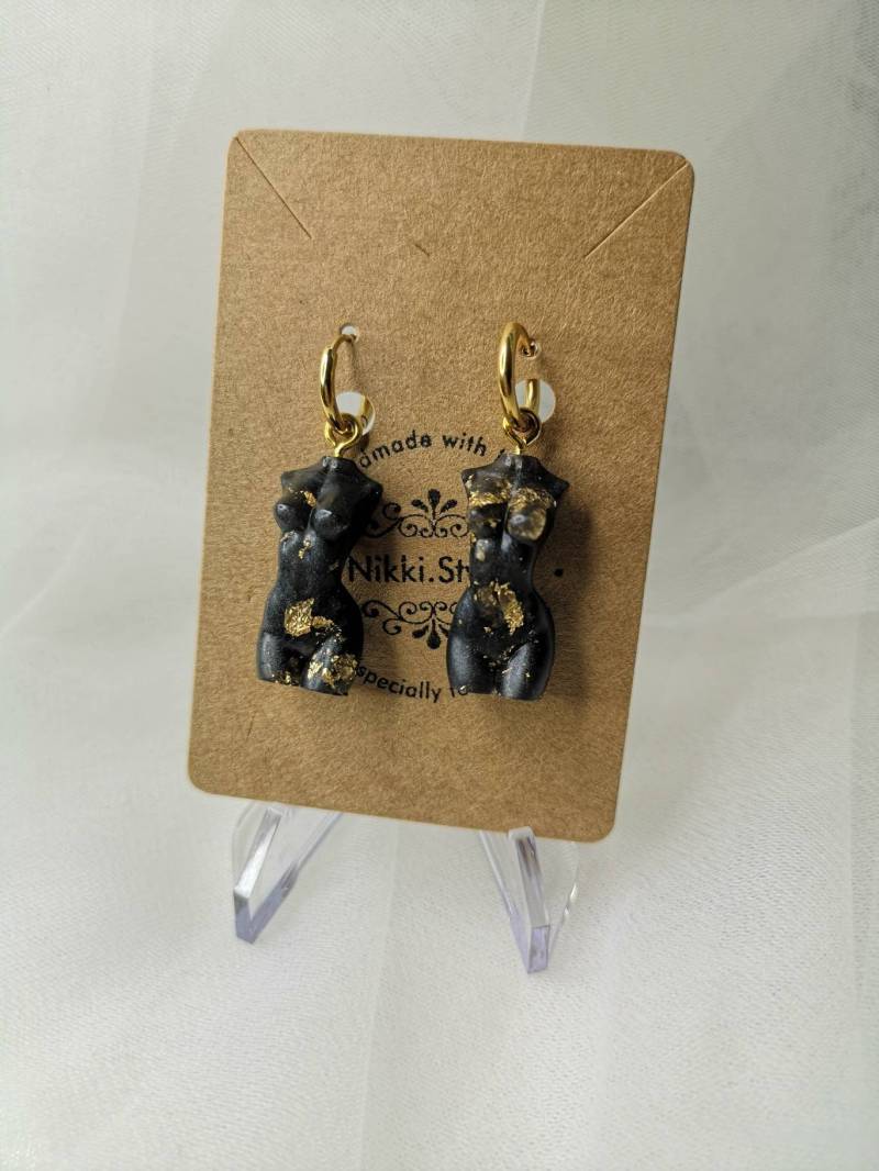 Golden Dark Göttin Ohringe - Goddnes Collection von NikkiStyleBoutique