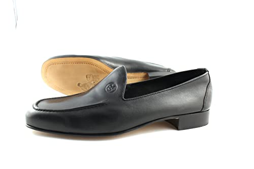 Nikkoe Castellanos Loafer mit Ledersohlen Schwarze Mokassins * Handmade in Spain (eu_Footwear_Size_System, Adult, Men, Numeric, medium, Numeric_41) von Nikkoe