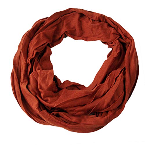 Niklarson Loop Schal Tuch rostbraun Rundschal 160x45cm unisex Schlauch T7015 von Niklarson