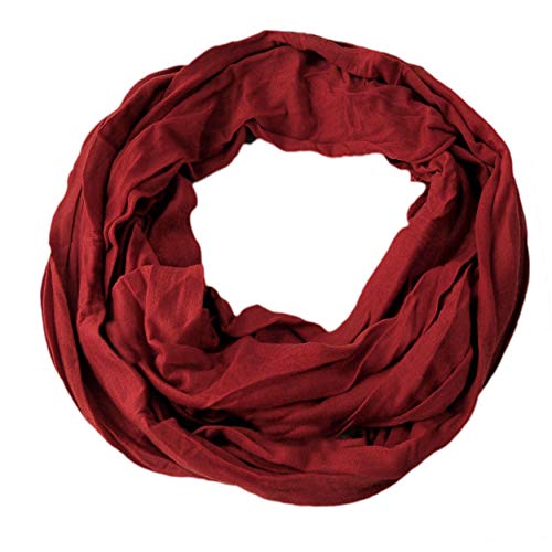 Niklarson Loop Schal Tuch ziegelrot Rundschal 160x45cm unisex Schlauch T7092 von Niklarson