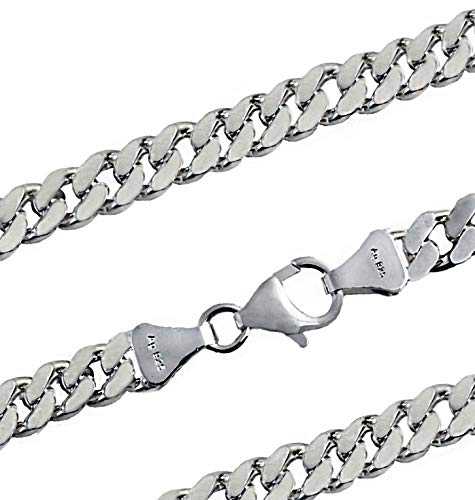 Niklarson Panzerkette 6mm x 60cm 925 Sterling Silber Halskette Schmuck 10560-60 von Niklarson