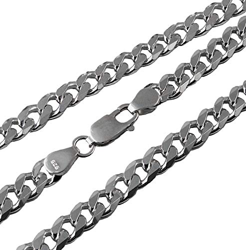 Niklarson Panzerkette 7,3mmx70cm Kette 925 Sterling Silber Silberkette 13573-70 von Niklarson