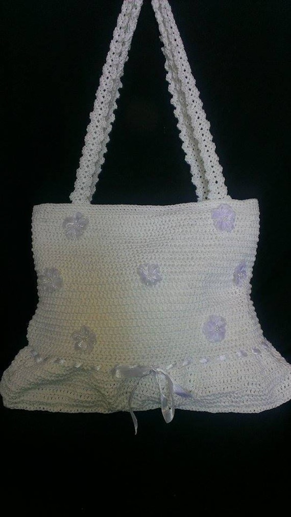 Hand Gestrickte Gehäkelte Handtasche von NikmarFashion