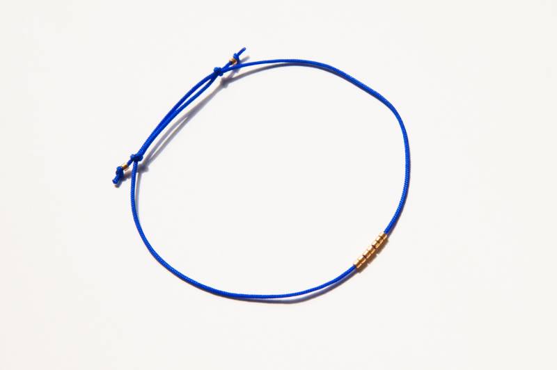 Principessa Königsblau Mit Gold Leuchtend Blau Handgemachtes Armband Prinzessinnen von Nikrima