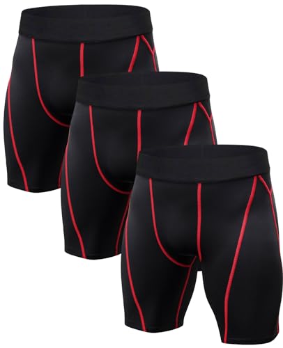 Niksa 1/3-teilige Kompressionsshorts für Herren, Laufen, Kurze Sporthose von Niksa