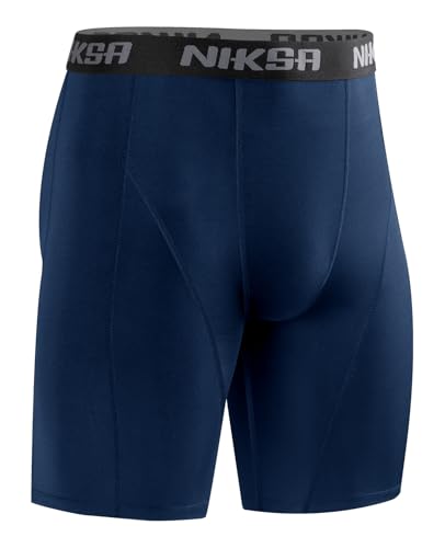 Niksa Herren Kompressionsshorts 1er oder 2er Pack, Funktionsunterwäsche Männer Sport Unterhosen Base Layer Laufunterwäsche, Atmungsaktiv & Schnelltrocknend Laufhose Tight Kurz von Niksa
