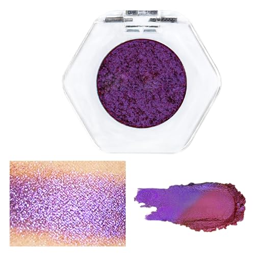 Chamäleon Glitzer Lidschatten Palette, Glitzer-Lidschatten-Palette, Lidschatten-Make-up-Palette, Einzelne Farbverändernde Lidschatten Für Augen-Make-up, Langlebige, Farbenfrohe Lidschattenpalette von Niktule