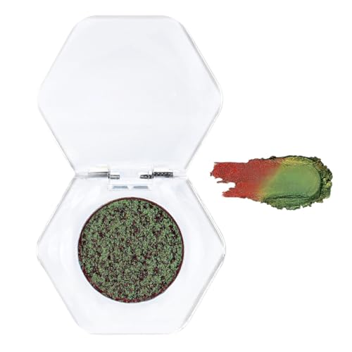 Chamäleon Glitzer Lidschatten Palette, Glitzer-Lidschatten-Palette, Lidschatten-Make-up-Palette, Einzelne Farbverändernde Lidschatten Für Augen-Make-up, Langlebige, Farbenfrohe Lidschattenpalette von Niktule