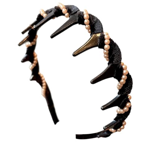 Damen Haarbänder - Modische Haarbänder Hochliegender Sitz,Rutschfestes Styling Haarband Für Mädchen Frauen Sport Fitness Schule Freizeit Reisen von Niktule