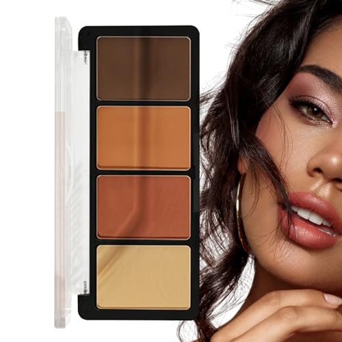 Lidschatten-Palette Make-up, Matte Glitzer-Lidschatten-Palette, 4 Farben Farben Make-up Lidschatten, leuchtende Farben Augen-Make-up-Palette für Frauen Mädchen Geburtstagsgeschenke Niktule von Niktule