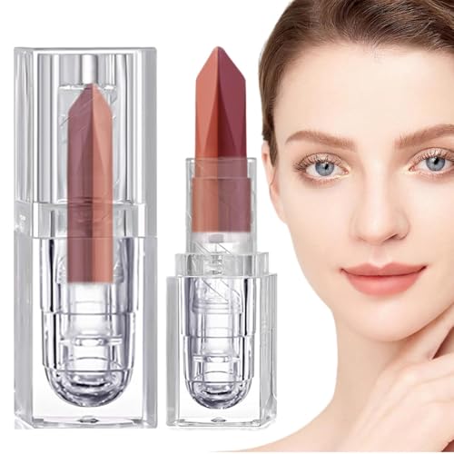 Lippenstift,er Lippenstift für Frauen - Multifunktionaler Lippenfarbton,Nicht klebender, zweifarbiger Lipgloss, langanhaltender, feuchtigkeitsspendender Lippenstift für gesund aussehende von Niktule