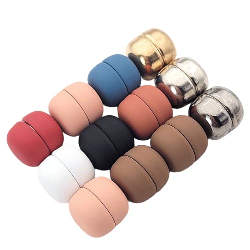 Magnetische Haarschmuck Clips - 12 Magnetverschlüsse Für Frauen Ohne Stecknadeln,Festes Kein Verheddern Tuchhalter Knopflos Kopftuch Clips für Blusen Schleier von Niktule