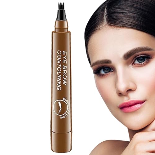 Microblading Vier Krallen Flüssig Augenbrauenstift, Augenbrauen-Flüssigkeitsstift, Wasserfester Augenbrauenmarkierungsstift, Langanhaltendes Augenbrauen-Make-up Für Natürlich Aussehende Augenbrauen von Niktule