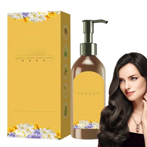 Natürliches pflanzliches Haarfärbeshampoo,Dunkles Haarfärbeshampoo | Pflanzliches Haarfärbe-Shampoo | Haarfärbeshampoo für graues Haar, schwarzes Haarfärbemittel für Erwachsene, Frauen, von Niktule