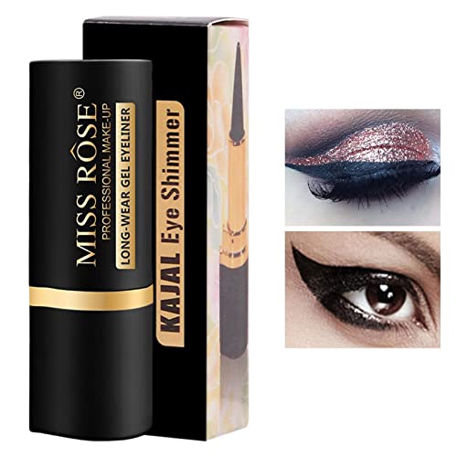 Niktule Matte Schnell Trocknender Eyeliner, Fester Eyeliner, Wasserfester, Einziehbarer Eyeliner, Eyeliner-Gelstift-Augen-Make-up-Werkzeug Für Ein Alltägliches Lang Anhaltendes Augen Make Up von Niktule