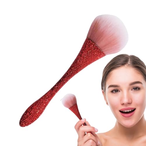 Rougepinsel für Wangen,Creme-Rougepinsel | Blush Loose Powder Reisepinsel für Damen,Puder-Grundierungspinsel mit weichen Borsten, flexibles Gesichts-Make-up-Werkzeug für Frauen, Mädchen, von Niktule