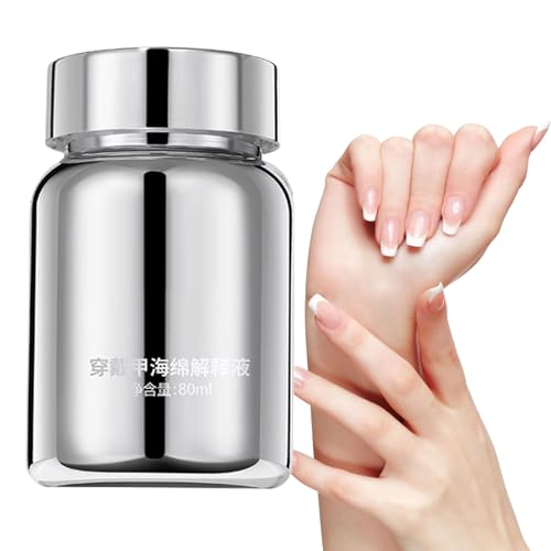 Press On Nagellackentferner - 80ml Gel Nagelkleber Entferner,Maniküre Zubehör, Hautfreundlicher Nagellöser für Frauen & Mädchen von Niktule