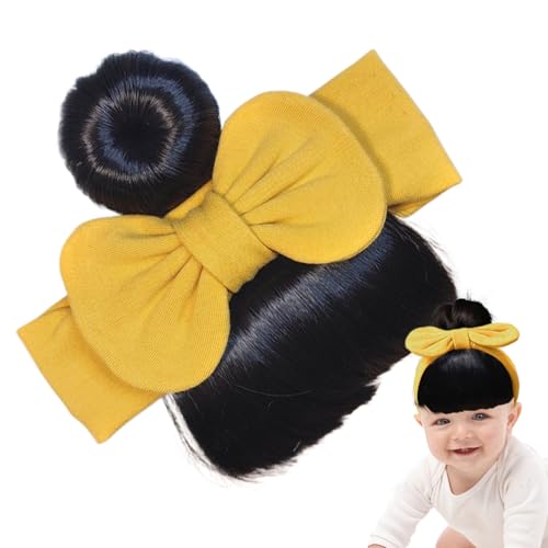 Schleifen Perücken Für Kleine Mädchen,Schleifen Ponyfrisur für Kleinkinder - Niedlicher Haarschmuck Leicht Anzulegen für Familienfeiern Feste und Feiern von Niktule