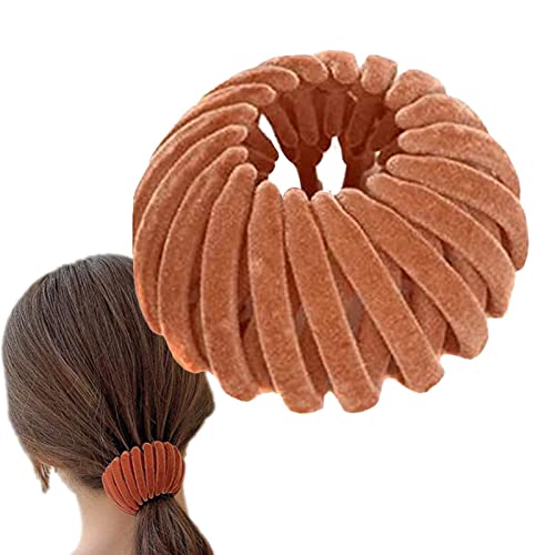 Vogelnest-Haarspangen, Erweiterbarer Dutt Mit Fester Haarkralle, Einziehbarer Pferdeschwanz-Halter, Haarnadelschnallen, Haarknoten-Maker, Haar Accessoires, Dutt-Clip-Zubehör Für Frauen von Niktule