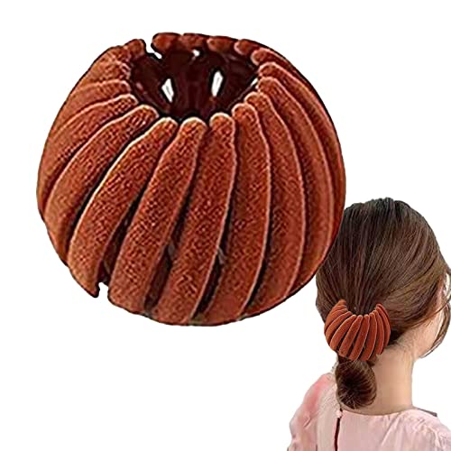 Vogelnest-Haarspangen, Erweiterbarer Dutt Mit Fester Haarkralle, Einziehbarer Pferdeschwanz-Halter, Haarnadelschnallen, Haarknoten-Maker, Haar Accessoires, Dutt-Clip-Zubehör Für Frauen von Niktule