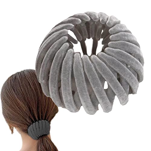 Vogelnest-Haarspangen, Erweiterbarer Dutt Mit Fester Haarkralle, Einziehbarer Pferdeschwanz-Halter, Haarnadelschnallen, Haarknoten-Maker, Haar Accessoires, Dutt-Clip-Zubehör Für Frauen von Niktule