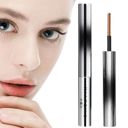 Volumen Mascara,Schlanke kleine silberne Tube Mascara,Wasserfeste, wischfeste Wimperntusche,Wimpern-Mascara wasserfest 3D-Curling-Wimpern-Mascara wischfeste Eisen-Mascara für langanhaltendes von Niktule