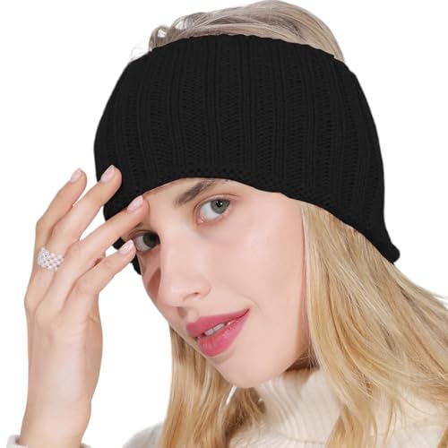 Winter-Stirnbänder für Damen, warme Stirnbänder für Damen - Winter gestricktes Häkelstirnband - Bequeme Winter-Stirnbänder für Damen, warmes, dickes Strick-Stirnband für kaltes Wetter, Winter-Stirnbänder für Damen, warme Stirnbänder für Damen - Winter gestricktes Häkelstirnband - Bequeme Winter-Stirnbänder für Damen, warmes, dickes Strick-Stirnband für kaltes Wetter, von Niktule