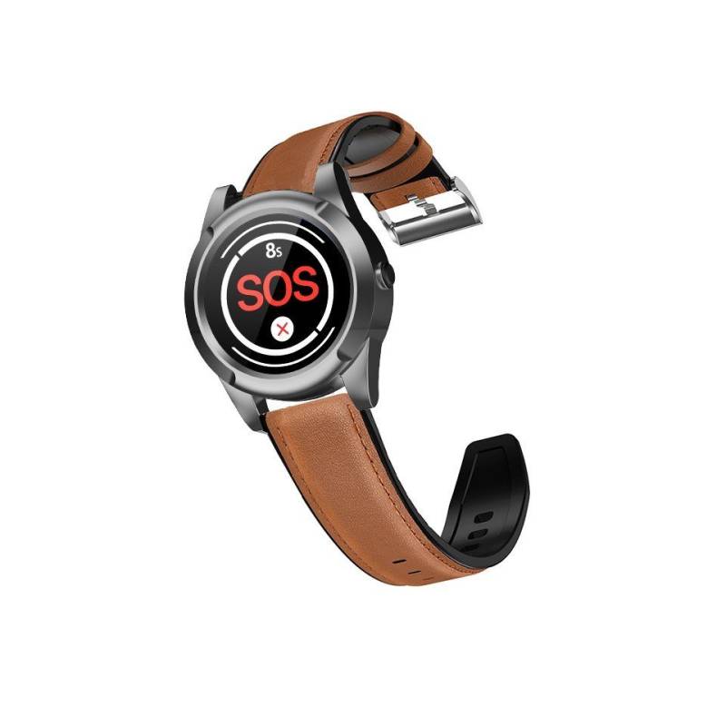 NikuTRAX Krankenpflegeuhr Smarte GPS Notrufuhr EV05 braun von NikuTRAX