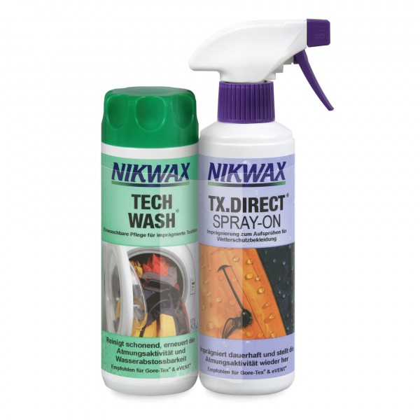 Nikwax - Tech Wash + TX Direct Spray - Waschmittel Gr 2 x 300 ml von Nikwax