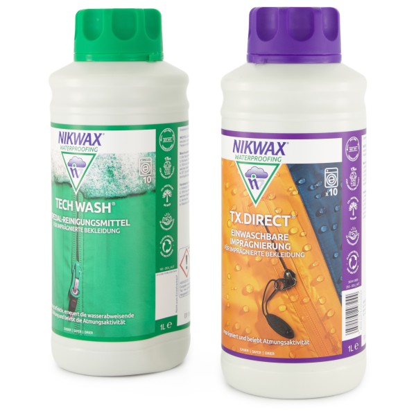 Nikwax - Tech Wash + TX Direct - Waschmittel Gr 2 x 1000 ml Nikwax - Tech Wash + TX Direct - Waschmittel Gr 2 x 1000 ml von Nikwax