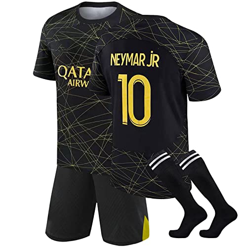 NileMAll Fußball Trikot für Paris Trikot Set 22-23 PSG Heim-/Auswärtstrikot Kurzarmtrikot Shorts Set für Fußballtrikot für Erwachsene und Kinder PSG von NileMAll