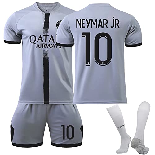 NileMAll PSG Trikot Kinder Fußball Trikot Set 22/23 Neues Hause/Auswärts Fußballtrikot, Paris Fussball Trainingsanzug Sportshirt Herren/Junge Football Training Tshirts, Shorts und Socken Anzug PSG von NileMAll