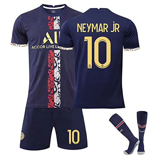 NileMAll PSG Trikot Kinder Fußball Trikot Set 22/23 Neues Hause/Auswärts Fußballtrikot, Paris Fussball Trainingsanzug Sportshirt Herren/Junge Football Training Tshirts, Shorts und Socken Anzug PSG von NileMAll